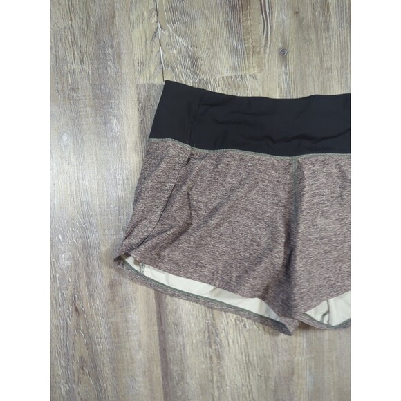 Lululemon Run Times Shorts 4" Womens Size 4 Gray Black Lined Running Athleisure - Picture 2 of 15